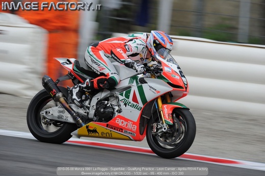 2010-05-08 Monza 0991 La Roggia - Superbike - Qualifyng Practice - Leon Camier - Aprilia RSV4 Factory